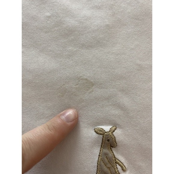 Gymboree Baby Blanket Kangaroo RARE Vintage 2000s Orange Knit 100% Cotton - Picture 12 of 13